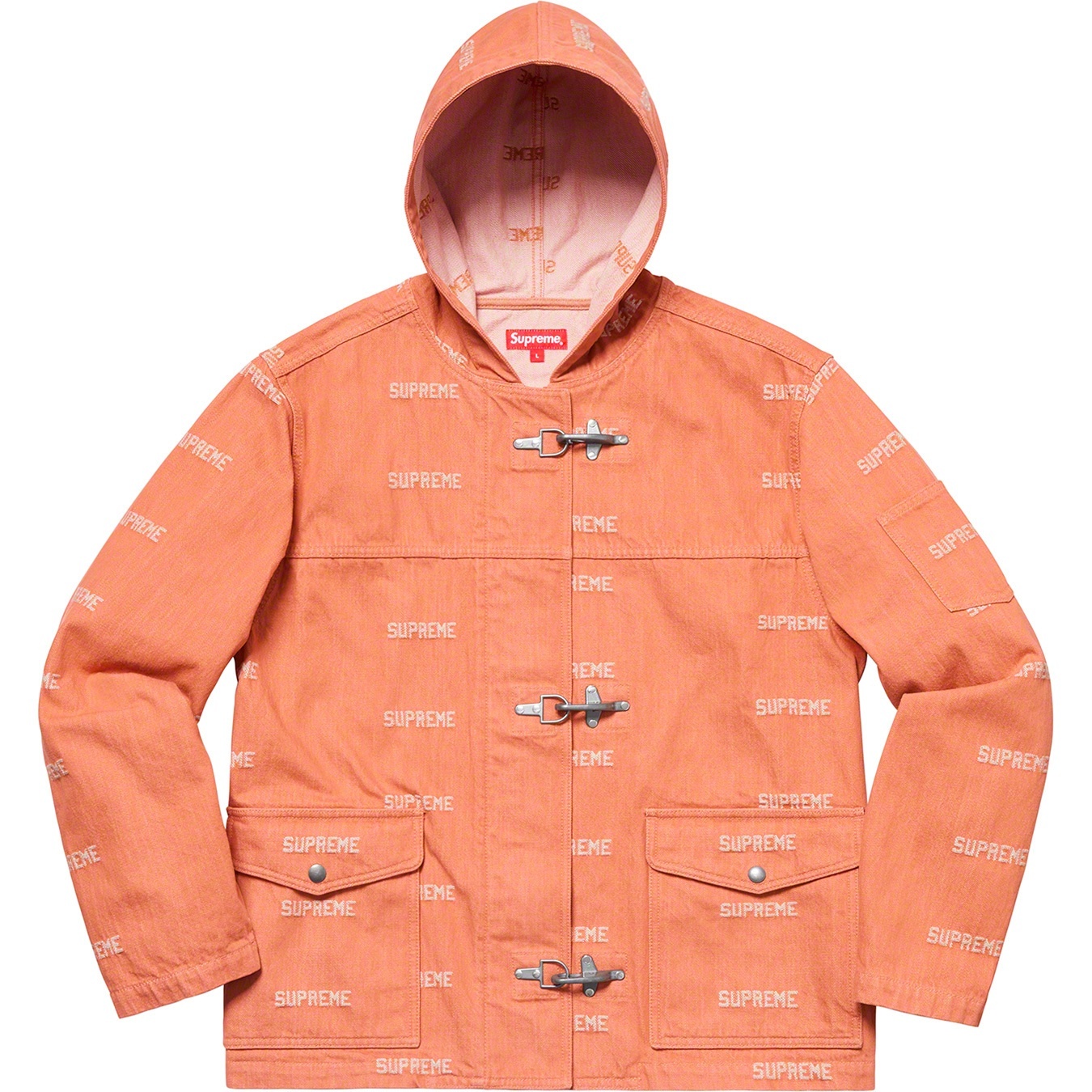 Logo Denim Turnout Jacket view 4